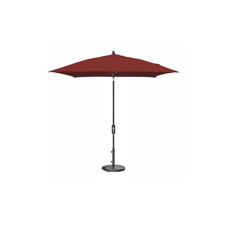 Treasure Garden 7.5 ft Square Patio Umbella, aluminum, fiberglass ribs, outdoor, Henna UM847SQ-09 5407 Henna