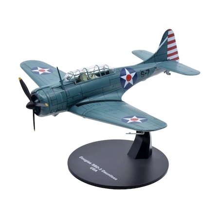 Warbirds Of Wwii Dauntless Bomber Plane 1 by 72 Scale Diecast Model for Douglass SBD-3 27287-38