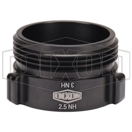 Dixon Style N37 Rocker Lug Hydrant Adapter, 2-1/2 x 3 in, Female NST NH x Male NST NH, Aluminum, Hardc N37-25F30F