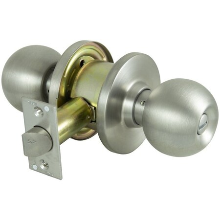Prosource Commercial-Grade Privacy Lockset, C3 Design, Stainless Steel C361BV-PS