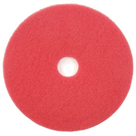 Americo Mfg 18 in. Red Buffing Pad - 5 Per Case, 5PK 641290RD