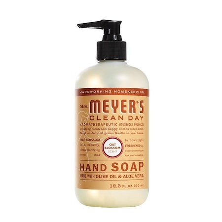 Mrs. Meyers Clean Day Hand Soap, Liquid, Oat Blossom, 12.5 fl-oz Bottle 11329