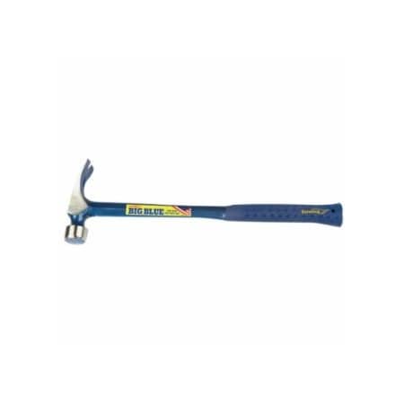 Estwing Builders Series Framing Hammer, Steel Head, Straight Steel Handle, 18 in, 25 oz 268-E3-25SM