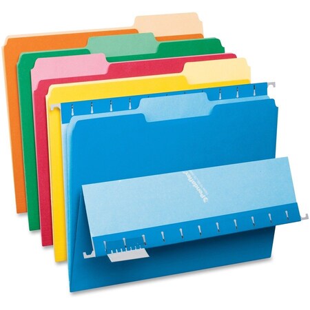 Tops Business Forms Pendaflex, INTERIOR FILE FOLDERS, 1/3-CUT TABS, LETTER SIZE, ASSORTMENT 2, 100PK 421013ASST