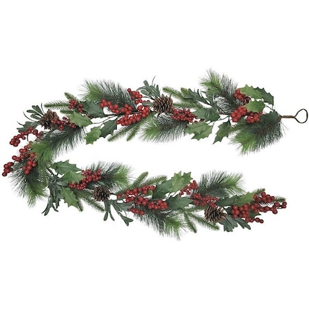 Puleo Asia Ltd Classic Christmas Garland, 43 Tips, 6 ft 312-4459-G6/8