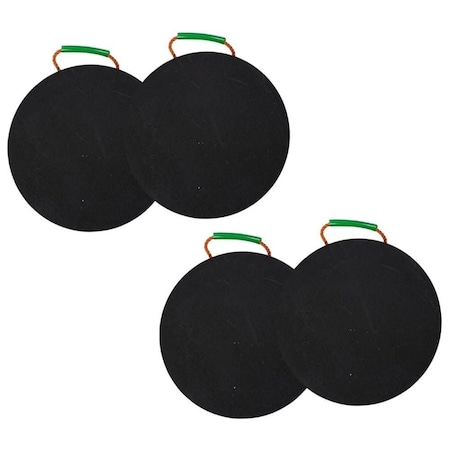 Mytee Products Round Outrigger Pad 18in Diameter, 1.5in Thick, 55,000 lbs Working Load Limit, 4PK ORP-Round-18x15x4