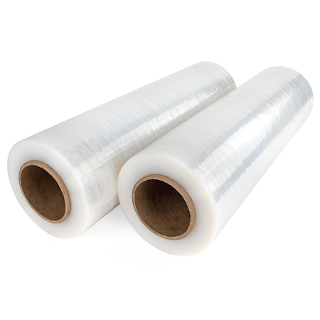 Wrightmaster 18 in. W x 1500 ft. L 80 Gauge Pallet Wrap Stretch Wrap Hand Shrink Wrap, For Packaging, 2PK ZR-1500-2