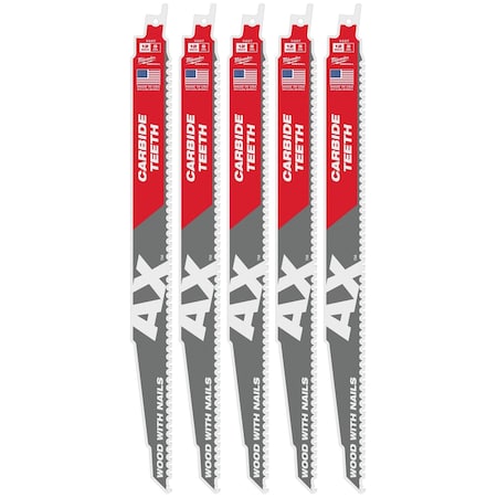 Milwaukee Tool THE AX w/CARBIDE TEETH 5T 12L 5PK 48-00-5527