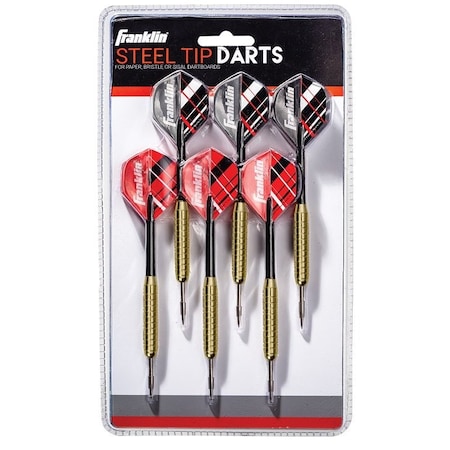 Franklin Sports 6pk Steel Tip Dart Set 56011
