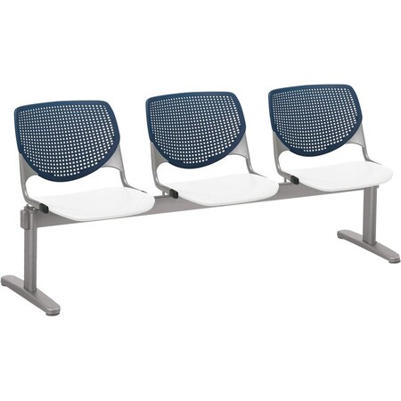 Kfi Kool Beam Seat Beam Seating, 71 in W 22" L 31" H, Polypropylene Seat 2300BEAM3-BP03-SP08