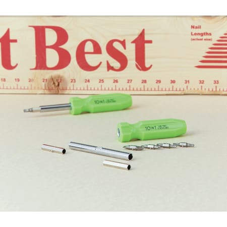 Do It Best 10-in-1 Quick Change Multi-Bit Screwdriver 382272