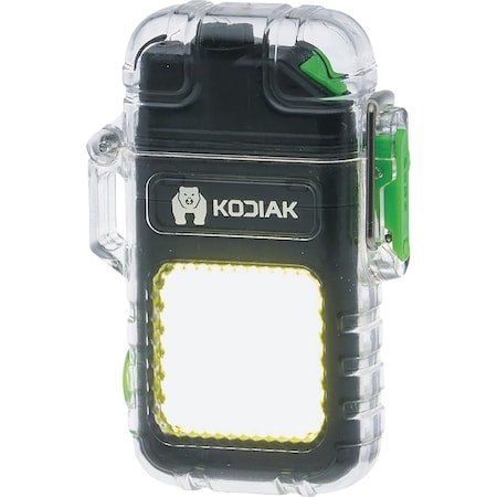 Kodiak Mini Rechargeable Plasma Lighter with COB LED Task Light 27496