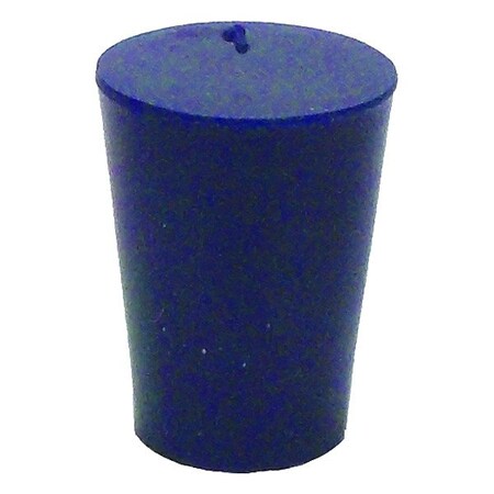 United Scientific Supplies Inc Stopper, 25 mm H, Silicone, Blue, PK12 UNSST1