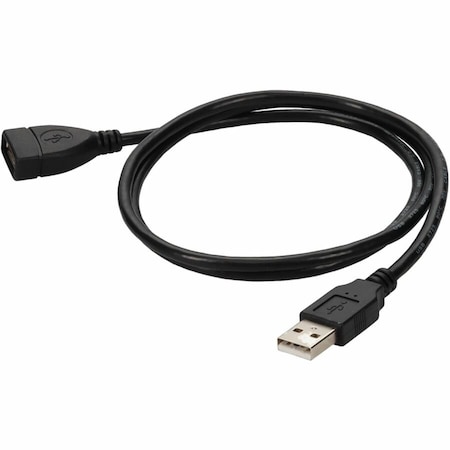 Add-On 5FT USB 2.0 A MALE TO FEMALE BLACK CABL USBEXTAA5MF