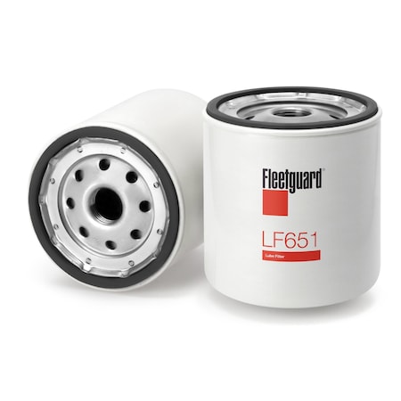 Fleetguard Automotive Oil Filter, 5 in H LF651