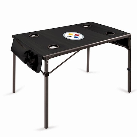 Picnic Time Family Of Brands NFL Pittsburgh Steelers - Travel Table Portable Folding Table 799-00-179-254-2