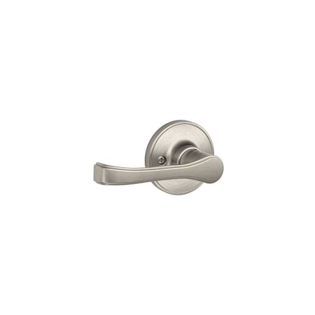 Schlage Residential J Series Dummy Lever, Mechanical Lock, Satin Nickel, Lever Handle, Metal, Residential, Grade 3 J170 TOR 619