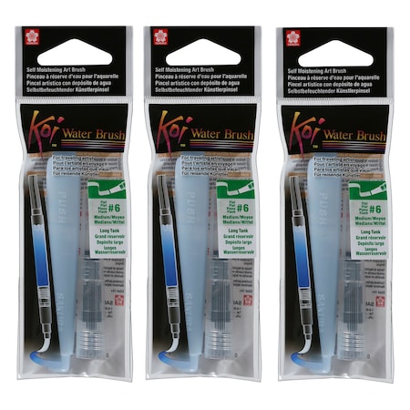 Sakura Medium Flat Paint Brush, 3 PK 32180