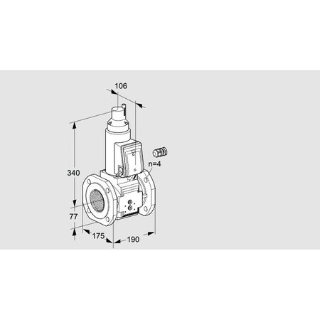Honeywell Kromschroder VLV, SOLND, SZ 6, 65 MM ISO FLG, VAS665F05L KS88203137