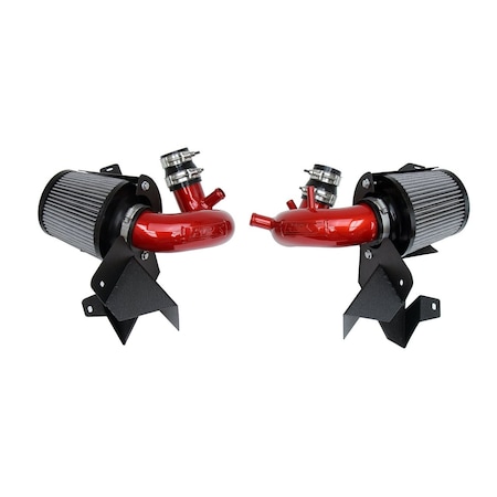 Hps Performance Air Intake Kit with Heat Shield, Red,  827-672R