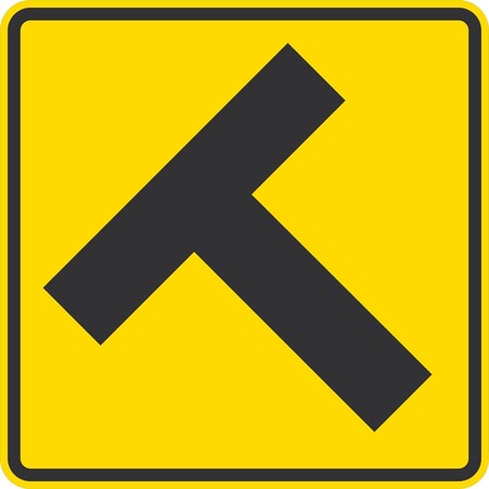 Lyle W2-4, T Symbol, 24x24, High Intensity Prismatic, Yellow G-13073-HI_24x24