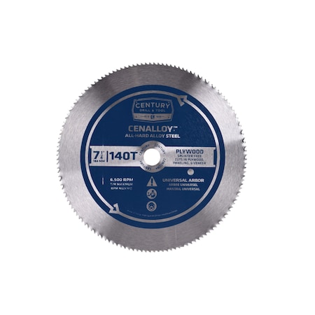 Century Drill & Tool Cenalloy Vinyl Siding Saw Blade 8240