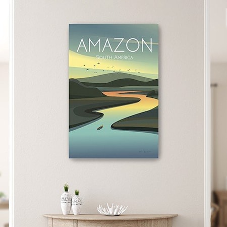 Homeroots 48" x 32" Vibrant South American Amazon Canvas Wall Art 399114