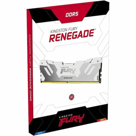 Kingston 16GB 8000MT/S DDR5 CL38 DIMM FURY RENEGADE WHITE XMP KF580C38RW-16