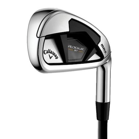 Callaway Rogue ST Max 2024 Iron Set - Steel Shafts - Left Hand/5-PW, AW/Regular Flex 4I397244I2006