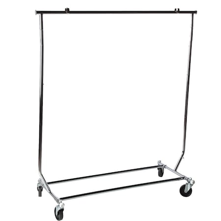 Nahanco Chrome Collapsible Rack w/ 1in Round Tubing and 4in Casters RCS-1