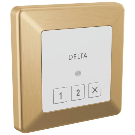 Delta Universal Showering Components Square Exterior Steam Control In Lumicoat Champagne Bronze 5CN-220T-CZ-PR