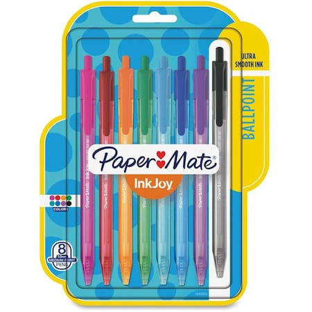 Paper Mate Pen, Inkjoy, 100Rt, 1.0Mm, PK8 1945935