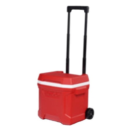 Igloo Roller Chest Cooler, Red, 16 qt 00034812