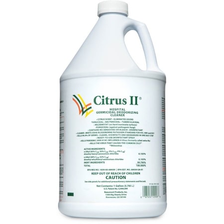 Beaumont Citrus II Cleaner, 1 gal., Refill, PK4, Bottle, Citrus, 4 PK 633712928