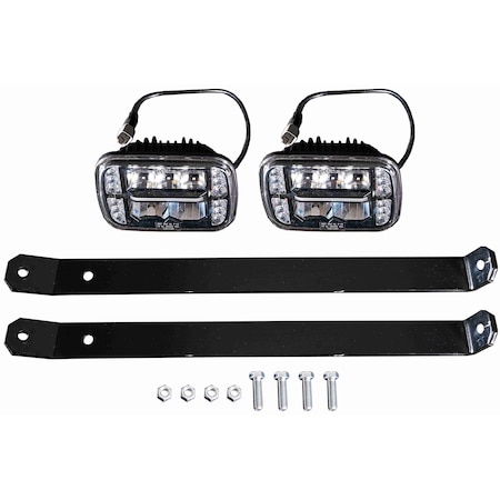 Snowbear By Marlon SnowBear LED SNOW PLOW LIGHT KIT WITH TURN SIGNALS (INCLUDES MOUNTING BRACKET) LK4200LB2