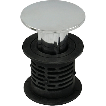 Danco 1-1/2'' 2-in-1 Hair Catcher and Tub Drain Strainer with Chrome Finish 10772