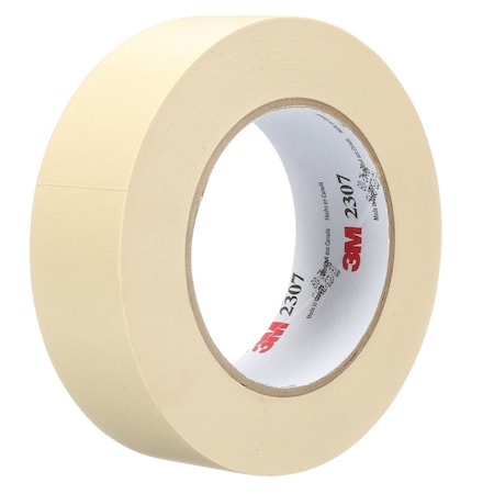 3M Masking Tape, 36 mm W x 55 m L, 5.2 mil Thick, Tan, Rubber Adhesive, 24 PK 71119