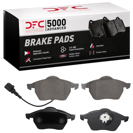 Dynamic Friction Co DFC 5000 Advanced Brake Pads - Ceramic 1551-0687-10