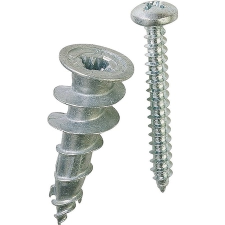 E-Z Ancor E-Z Ancor Screw Anchor, 1-1/4" L, Nylon, 50 lbs Tension Strength 25316