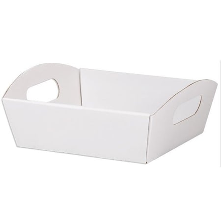 Nashville Wraps White Shallow Folding Market Tray, Small, 6PK SFMTWH