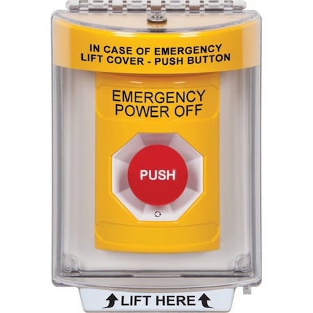 Safety Technology International Emergency Power Off Push Button, 2-7/8" D SS2231PO-EN
