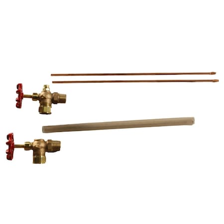 Conbraco 1/2 in. WATER GAGE, ALUM., 12 in. GLASS 20-104-00