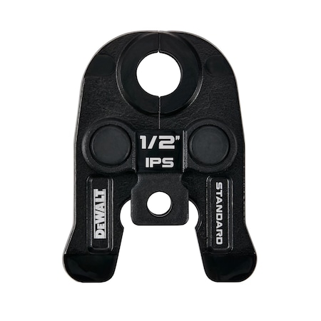 Dewalt Standard IPS Press Jaw For 1/2 in Carbon Steel/Black Iron Pipe, Black Galvanized DCE202012