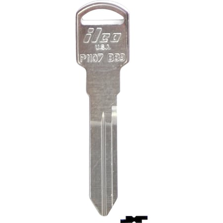 Ilco GM Nickel Plated Automotive Key B89 / P1107, 10PK IAL01624002