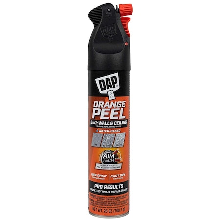 Texture Repair 25 Oz. Dap 7079850005 White 2-in-1 Water Based Wall & Ceiling Spray Texture: Orange Peel 50005