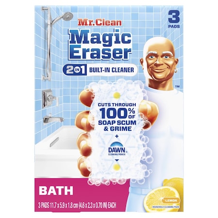 Mr. Clean Magic Eraser Non-Scratch Cleaning Pad For All Purpose 4.6 in. L 3 pk 80797797