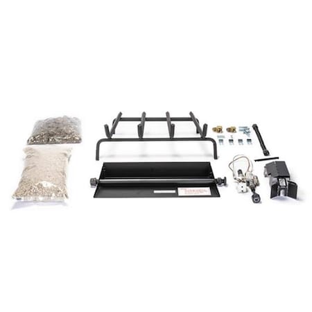 Cunningham Gas Products Real Fyre G4-18-20-P 18 &amp; 20 in. G4 Vented Burner Kit for Propane G4-18/20-P