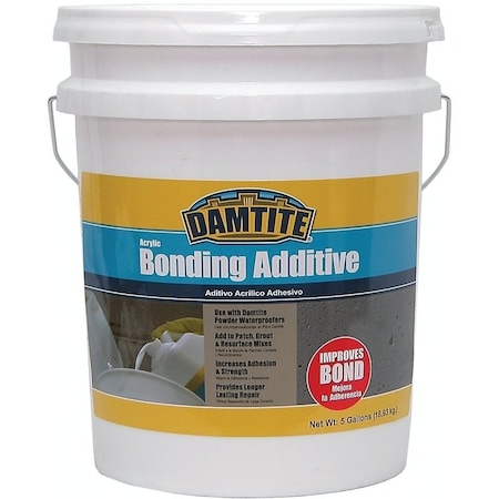 Damtite 0 Bonding Additive, Liquid, Ammonia, White, 5 gal Pail 5500
