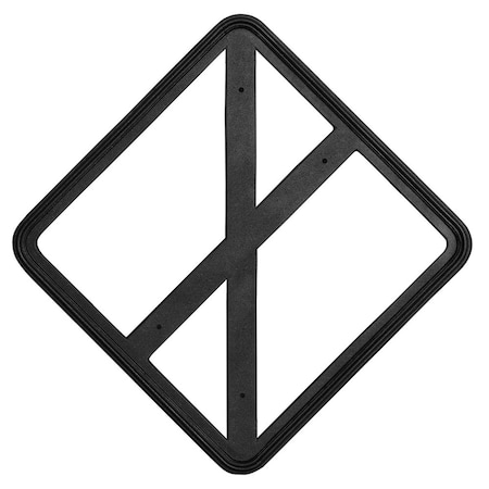 Qualarc 30 x 30 in. Diamond or Square Frame - Black DISQ-30X30