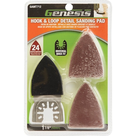 Genesis Sanding Pad Sanding Pad & Sanding Variety Pack, 25-Piece GAMT712